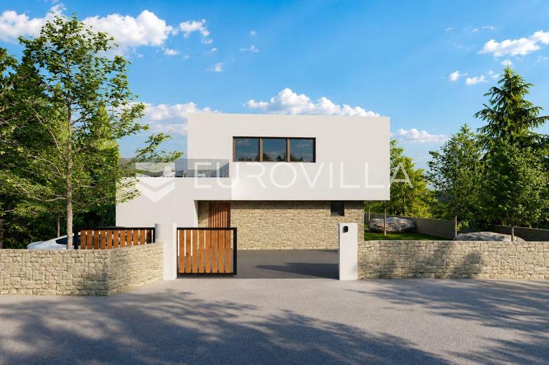 Solta, grond met een project voor een villa - 2