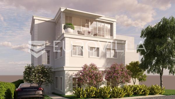 Salata, Srebrnjak, lujoso apartamento de 3 habitaciones con jardín