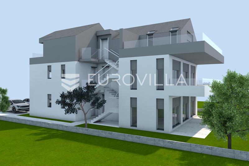 Pag, Povljana, dvosobni stan s vrtom, NKP 86,96 m2