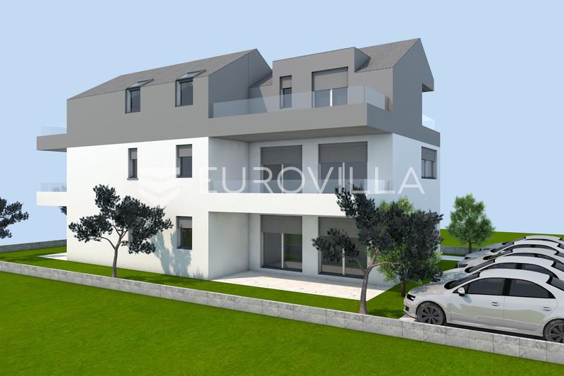Pag, Povljana, dvosobni stan s vrtom, NKP 86,96 m2