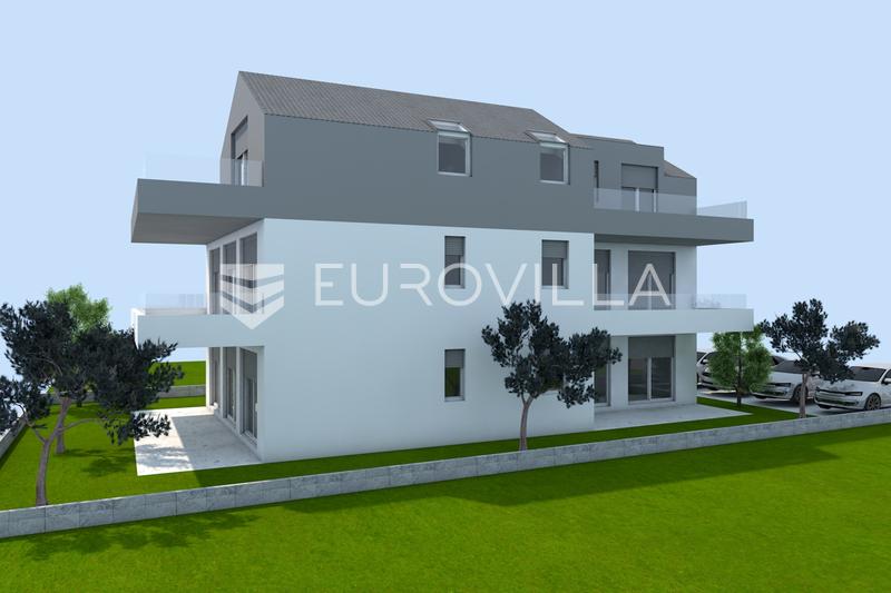 Pag, Povljana, dvosobni stan s vrtom, NKP 86,96 m2