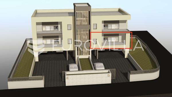 Vodice, tyylikäs kaksio loggialla modernissa uudisrakennuksessa