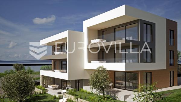 Zadar, Maslenica, exkluzív két hálószobás apartman gyönyörű tengeri kilátással