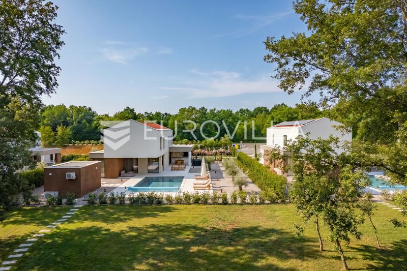 Istrien, Labin - top moderne Villa A, beheizter Pool 48 m², 2710 m² Landschaftsgarten - 10