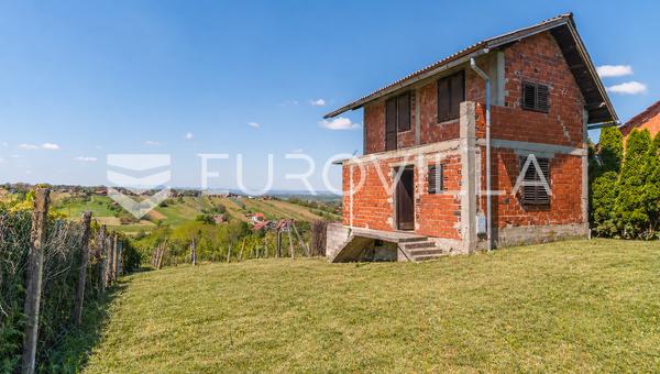 Varaždin Breg, Križanec, charmantes Wochenendhaus mit wunderschönem Panoramablick