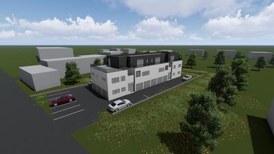 Sveta Nedelja, yeni bir binada 49 m² terasa sahip çekici iki odalı daire