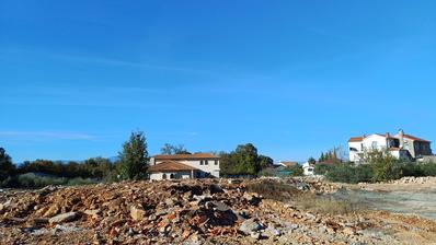 Malinska, Bogovići, građevinsko zemljište 630 m² za dvojnu kuću, pogled na more sa 1. kata