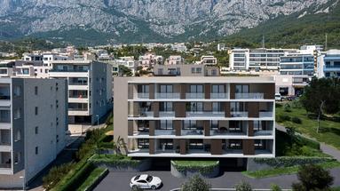 Makarska, Exkluzivní dvoupokojový byt v novostavbě, Druhé patro, Výhled na moře