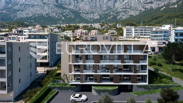 Makarska, ekskluzivan dvosoban stan u novogradnji, drugi kat, pogled na more
