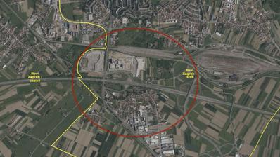Zagreb, Buzin, građevinsko zemljište gospodarske namjene površine 5521 m²