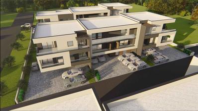 Pula, laajempi keskusta - moderni kaksio uudessa rakennuksessa, pohjakerros, puutarha, 49,60 m²