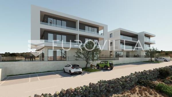 Zadar, Vinjerac, apartamento de dos dormitorios A4, vista al mar, 1ª planta