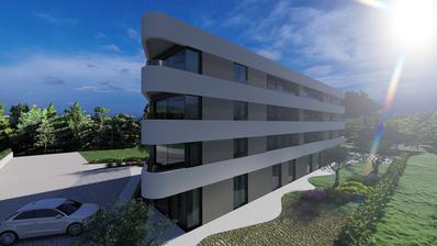 Istra, Tar, NOVOGRADNJA, Luksuzan dvosobni stan 69,59 m2, s prekrasnim pogledom na more i Alpe