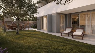 Město Cres, Centrum, luxusní dvoupokojový přízemní byt o rozloze 126 m², vynikající poloha