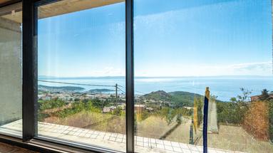Makarska, Veliko Brdo, luxusní vila s bazénem a panoramatickým výhledem na Makarskou a Jaderské moře