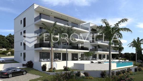 Primošten, jednosoban stan u prizemlju s bazenom, 52,51 m²