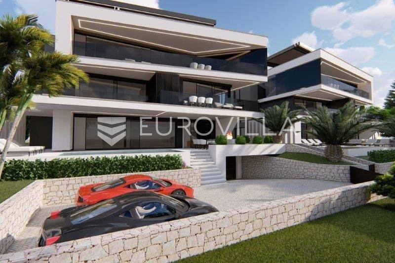 Zadar, Petrčane, luxurious, modernly furnished apartment on the ground floor with swimming pool