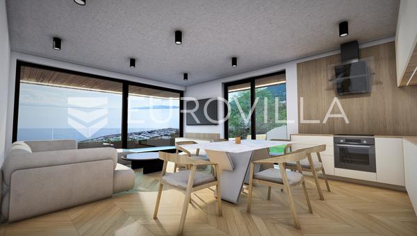 Opatija, Icici, luxuslakás exkluzív új építésű épületben, panorámás tengeri kilátással