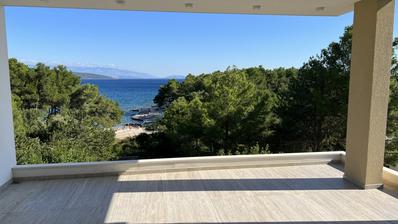 Krk, penthouse 100 m², prvi red do mora sa fantastičnim pogledom