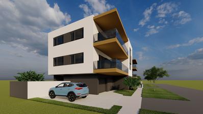 Osijek, Donji Grad - un appartement de quatre pièces en construction est à vendre
