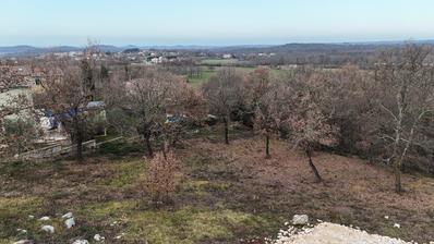 Istrien, Porecs omgivning - Byggtomt på 963 m² med utsikt över grönskan