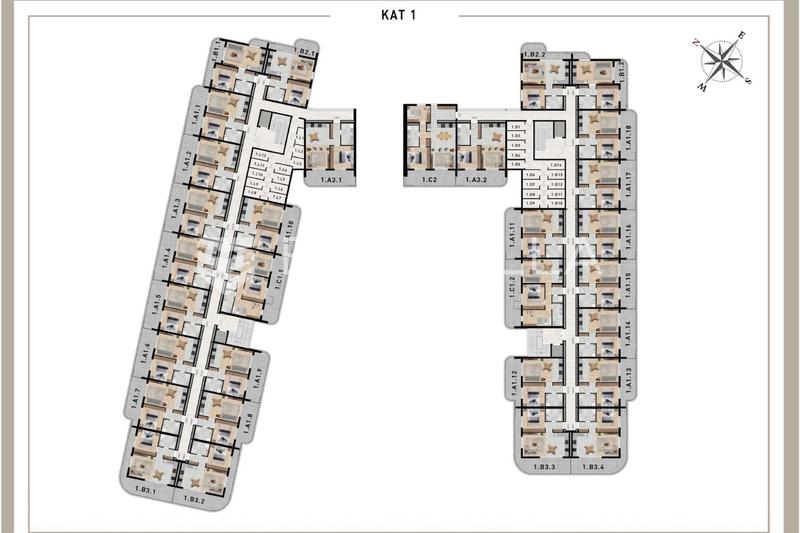 Zadar, Crvene Kuće - First-Floor One-Bedroom Apartment with Large Corner Balcony, 63.17 m² - 28