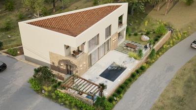 Istra, Fuškulin, kuća s unutarnjim i vanjskim bazenom