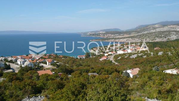Crikvenica, Klenovica, gran parcela edificable de 2508 m² con vistas al mar