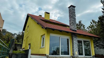 Vrhovec, hus i fremskreden råhusfase, nettoareal 326 m² på en grund på 1105 m²