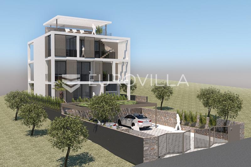 Primošten, NOVÁ STAVBA, krásný přízemní byt s bazénem a zahradou, 109,95 m² - 5