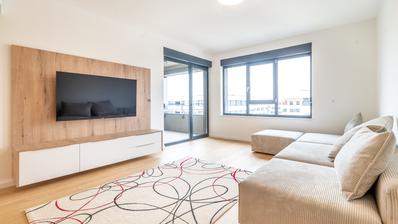 Novi Zagreb, Blato, fremragende etværelses lejlighed 58 m² garage parkeringsplads