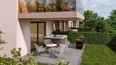 Ístria, Tar, NOVA CONSTRUÇÃO, 2 QUARTOS, SALA DE ESTAR, JARDIM, no centro da cidade