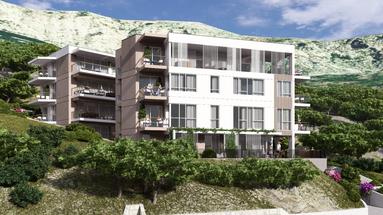 Tucepi, apartamento de dos habitaciones con vista despejada.