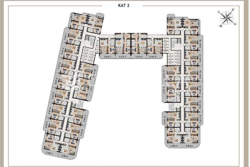 Zadar, Crvene Kuće - Second-Floor One-Bedroom Apartment with Loggia and Spacious Balcony, 57.15 - 27