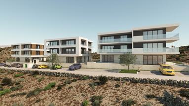 Zadar, Vinjerac, apartamento de dos dormitorios A3, vistas al mar, 1ª planta
