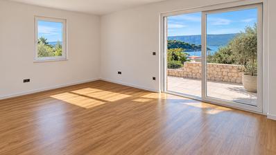 Cres, Melin, Appartement met één slaapkamer, 70 m², met privétuin, 100 m van de zee