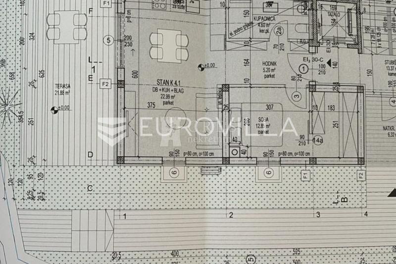Cres, Melin, dvosoban stan 70 m² s okućnicom, 100 m od mora - 9