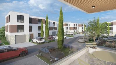 Pula, Tre-rumspenthouse 105 m² med garage i ett modernt bostadskomplex, 2026, Andra våningen