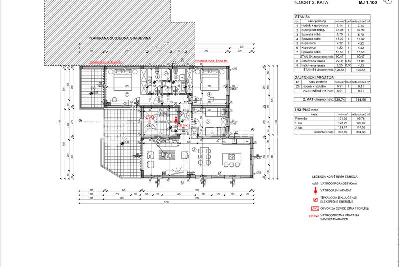 Pula, Trosoban penthouse 105 m² s garažom u stambenom kompleksu 2026, drugi kat - 6