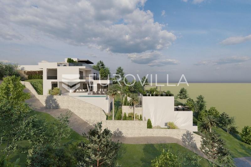 Omiš, building land with permission to build two villas - 2