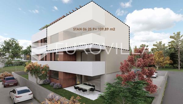Zadar, Borik, ekskluzivan penthouse s krovnom terasom, 109,89 m², S6
