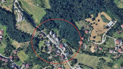 Gajnice, ulica Lisičina, građevinsko zemljište površine 4.563 m², od čega oko 1.183 m² unutar S zone