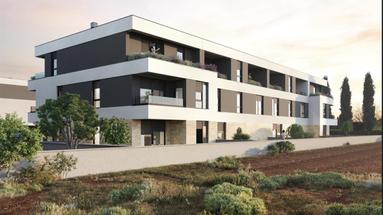 Pula, Stinjan, apartamento exclusivo de um quarto em um novo edifício de qualidade