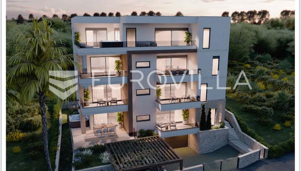 Primošten, dvosobni stan na 1. katu novogradnje s pogledom na more