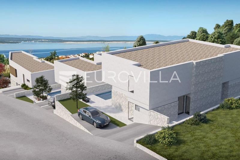 Crikvenica, moderne nybygg, 4-roms leilighet, 109 m², svømmebasseng, sjøutsikt - 1