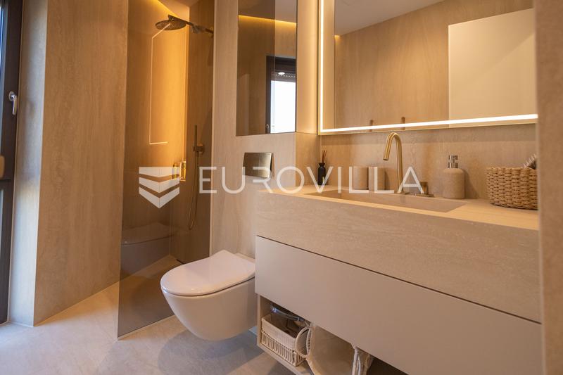 Brodarica, luksusowy trzypokojowy apartament designerski z widokiem na morze i wspólnym basenem - 5