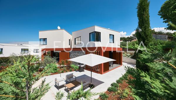 Istrien, Porec, moderne hus med swimmingpool