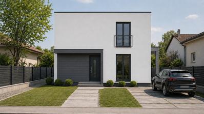 Osijek, Antunovac, działka budowlana o powierzchni 702 m² z projektem domu prefabrykowanego