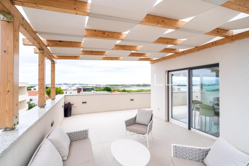 Zadar, Privlaka - moderne toværelses penthouse med rummelig terrasse og havudsigt - 32