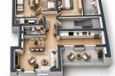 Osijek, Retfala, fire-roms leilighet, 97,41 m², med parkeringsplass og bod - 6